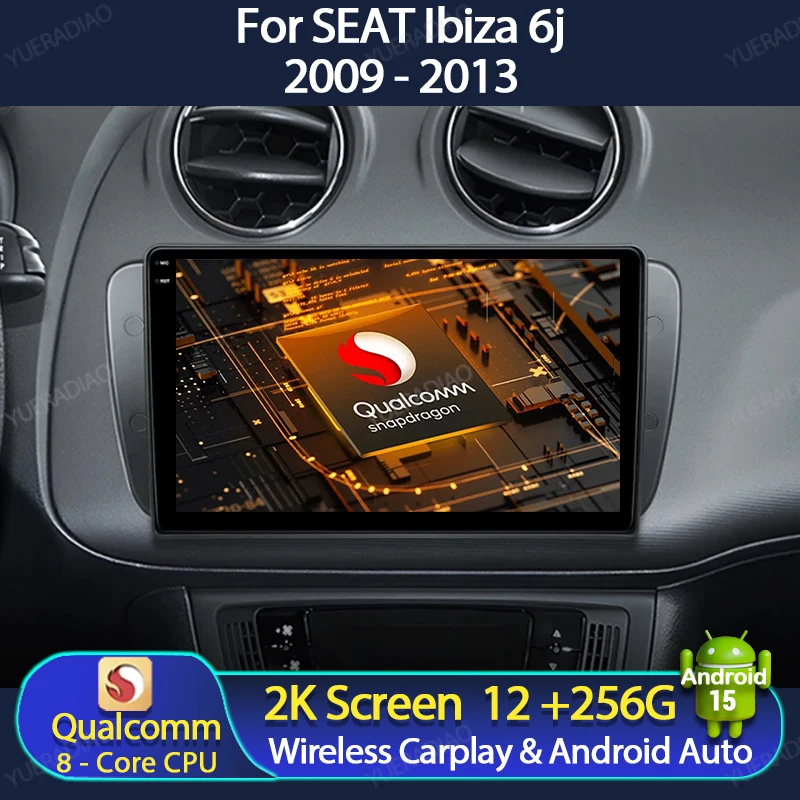 Автомобильный радиоприемник Android 15 для SEAT Ibiza 6j 2009 2010 2011 2012 2013, мультимедийный видеоплеер, беспроводной Carplay Auto DSP GPS NAVI WIFI
Автомобильный радиоприемник Android 15 для SEAT Ibiza 6j 2009 2010 2011 2012 2013, мультимедийный видеоплеер, беспроводной Carplay Auto DSP GPS NAVI WIFI