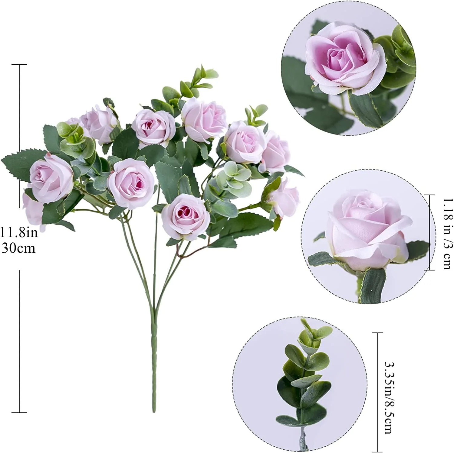 Artificial Flowers Bouquet Rose 4 Pcs Eucalyptus Leaves Wedding Decoration Peony Fake Flower for Party Home Decor Outdoor
Artificial Flowers Bouquet Rose 4 Pcs Eucalyptus Leaves Wedding Decoration Peony Fake Flower for Party Home Decor Outdoor