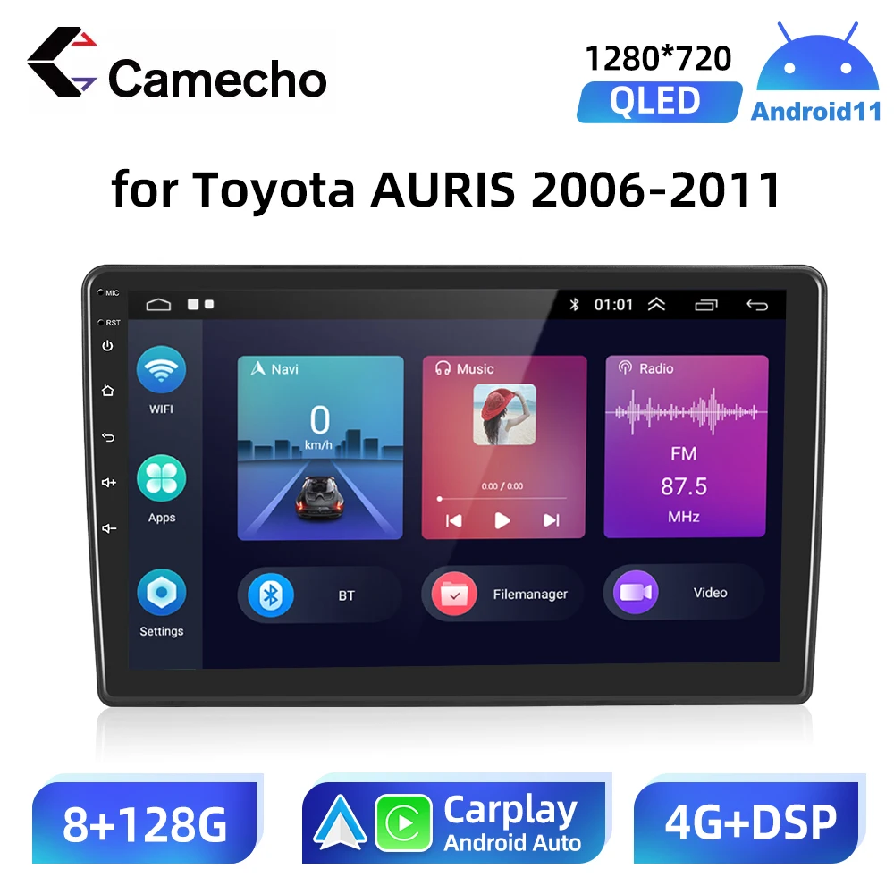 Camecho Car Radio 2 Din Android 11 GPS Stereo for Toyota AURIS E150 2006 - 2011 Automotive Multimedia Screen Carplay Audio
Camecho Car Radio 2 Din Android 11 GPS Stereo for Toyota AURIS E150 2006 - 2011 Automotive Multimedia Screen Carplay Audio