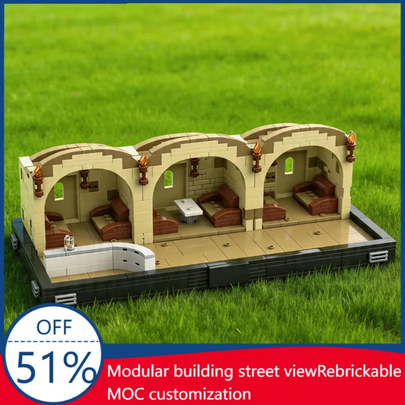 615 Pcs MOC Tavern Scene Model Display DIY Customize Building Blocks Technology Assembly Creative Type Toy Kids Birthday Gifts
615 Pcs MOC Tavern Scene Model Display DIY Customize Building Blocks Technology Assembly Creative Type Toy Kids Birthday Gifts