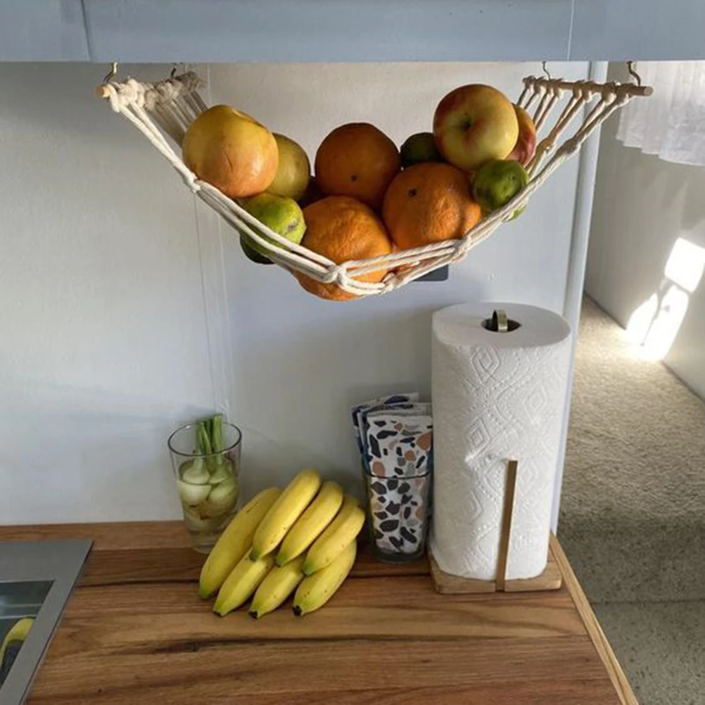 Cotton Rope Fruit and Vegetable Hanging Basket Macrame Hammock Wall Woven Thread Weaving Storage Holder Produce
Cotton Rope Fruit and Vegetable Hanging Basket Macrame Hammock Wall Woven Thread Weaving Storage Holder Produce