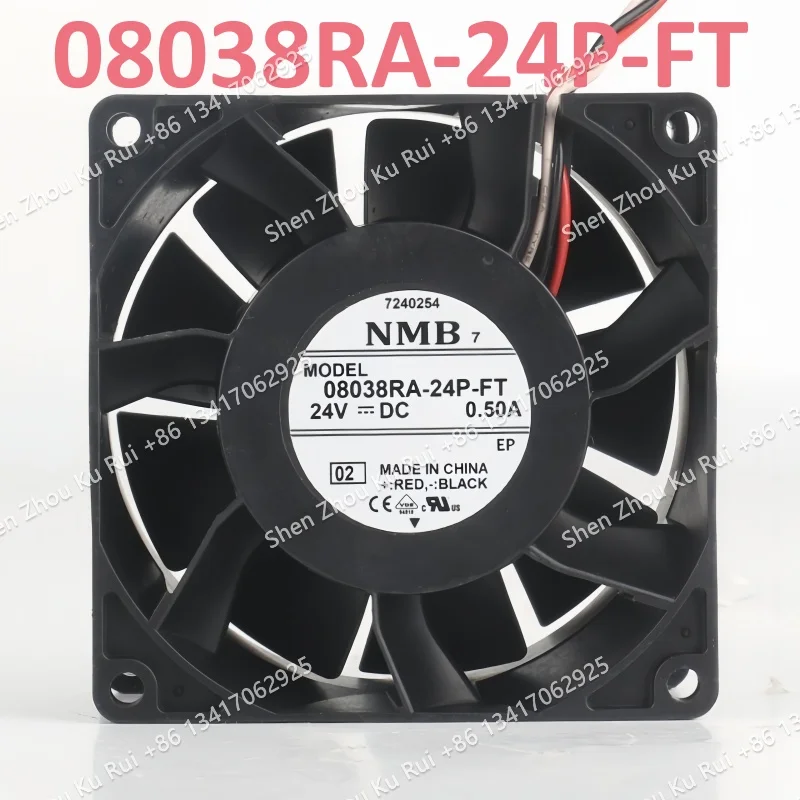 Original NMB Cooling Fan 80X80X38MM DC 24V 0.50A AC EC 8038 8CM inverter fan Chassis Durable three-wire 08038RA24P-FT
Original NMB Cooling Fan 80X80X38MM DC 24V 0.50A AC EC 8038 8CM inverter fan Chassis Durable three-wire 08038RA24P-FT