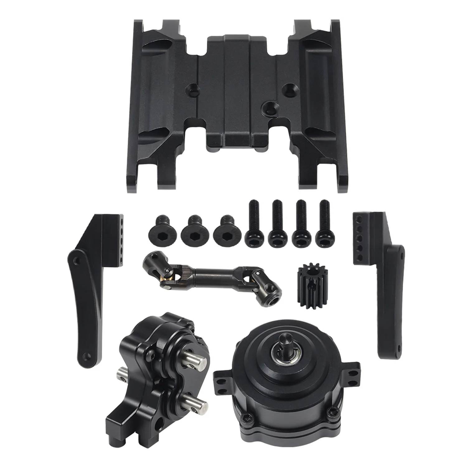 SCX10 II Planetary Gearbox Transfer Case Servo Motor Skid Plate Front Motor Mount for 1/10 RC SCX10 II Crawler Chassis Upgrade
SCX10 II Planetary Gearbox Transfer Case Servo Motor Skid Plate Front Motor Mount for 1/10 RC SCX10 II Crawler Chassis Upgrade