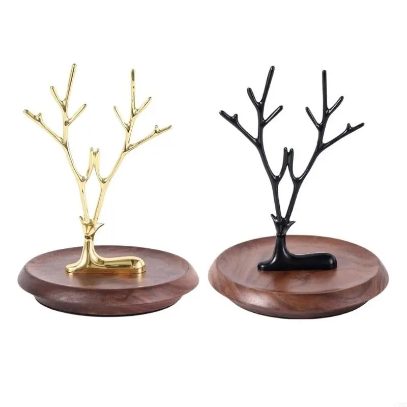 Металлическая подставка для ювелирных изделий с деревянной основой, многослойная стойка для хранения оленей для колец, серег,
Металлическая подставка для ювелирных изделий с деревянной основой, многослойная стойка для хранения оленей для колец, серег,