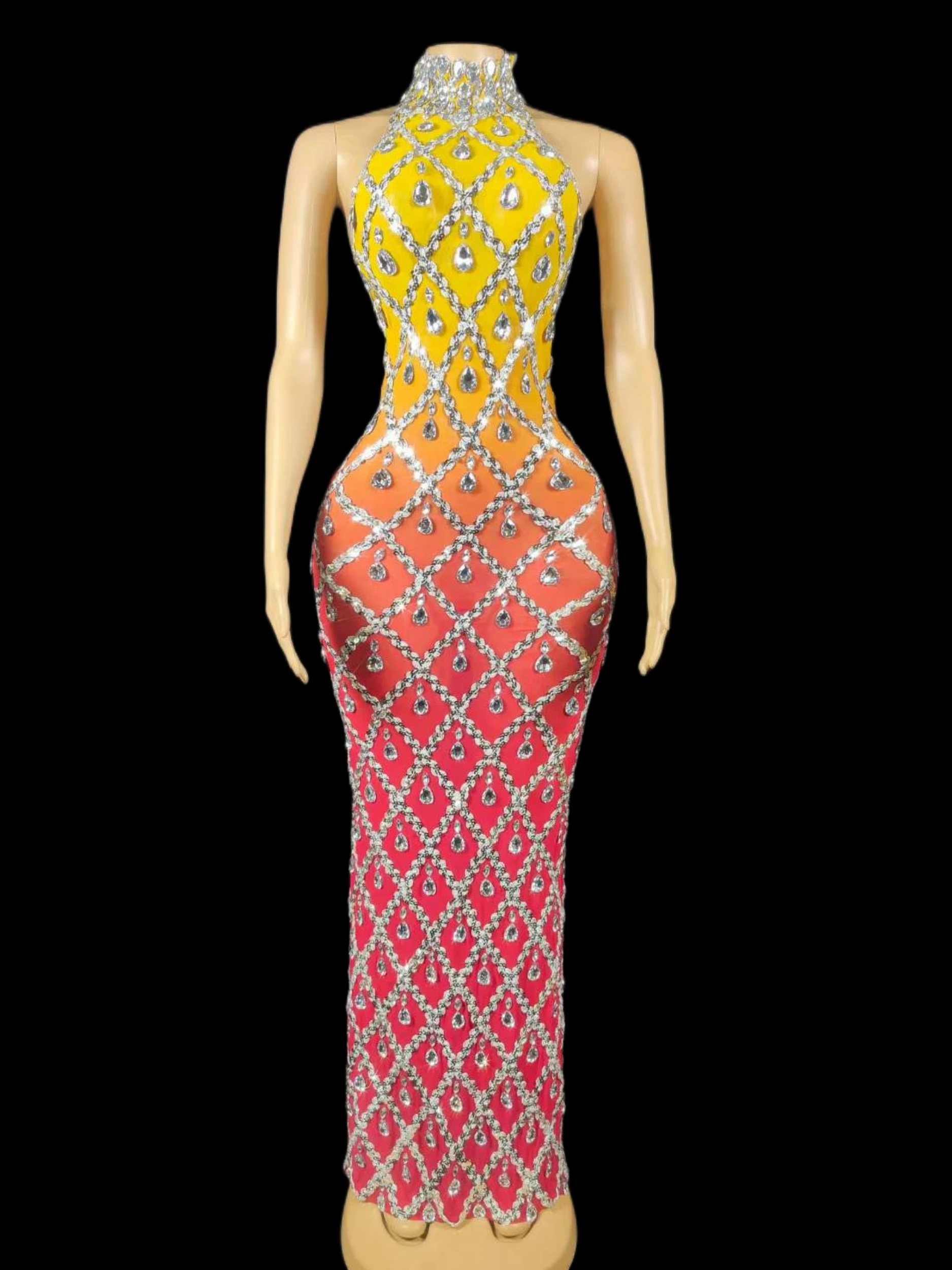 Stunning Sleeveless Rhinestone Birthday Dress For Women Wedding Performance Singer Stage Wear Drag Queen Costume 2024 New
Stunning Sleeveless Rhinestone Birthday Dress For Women Wedding Performance Singer Stage Wear Drag Queen Costume 2024 New