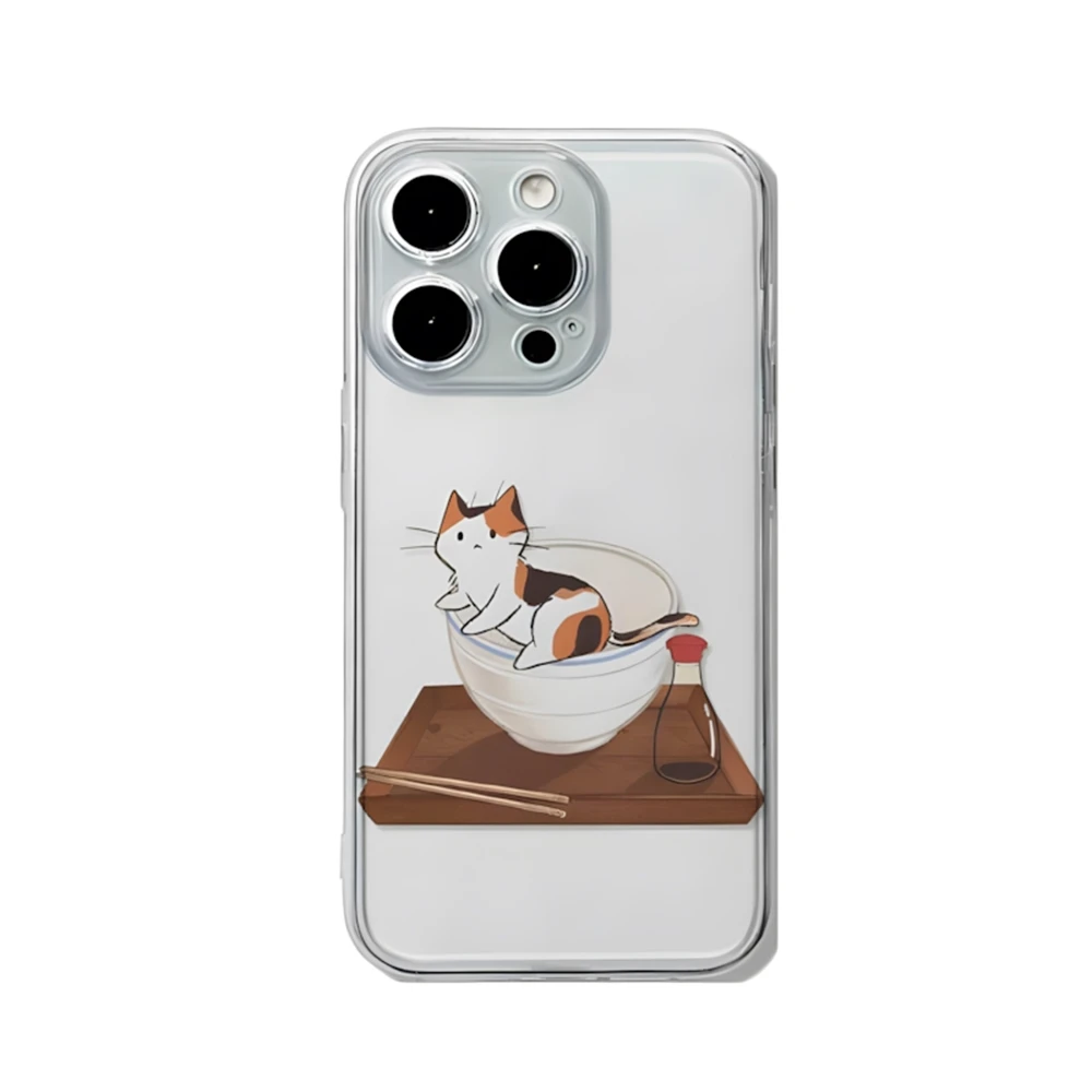 Cute Cat in Bowl Clear Case for iPhone 16 14 15 Plus 12 13 mini 11 Pro Max XR Anti-Scratch Soft Cover with Camera Protection
Cute Cat in Bowl Clear Case for iPhone 16 14 15 Plus 12 13 mini 11 Pro Max XR Anti-Scratch Soft Cover with Camera Protection