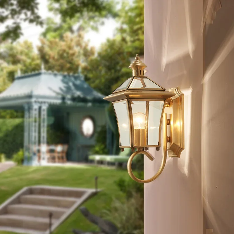 New Chinese style all copper outdoor wall lamp, waterproof courtyard lamp, exterior wall balcony, corridor, bedroom, living
New Chinese style all copper outdoor wall lamp, waterproof courtyard lamp, exterior wall balcony, corridor, bedroom, living