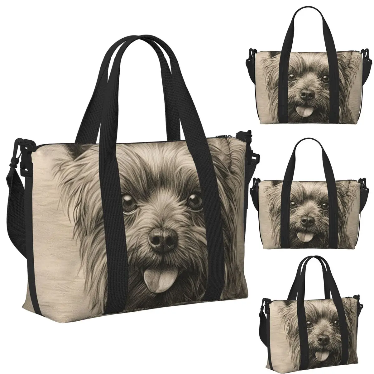 The Adorable Yorkshire Terrier Dog Beach Travel Bag Large Capacity Tote Bags for Gym Yoga Women Shopping Duffle Shoulder Bag
The Adorable Yorkshire Terrier Dog Beach Travel Bag Large Capacity Tote Bags for Gym Yoga Women Shopping Duffle Shoulder Bag