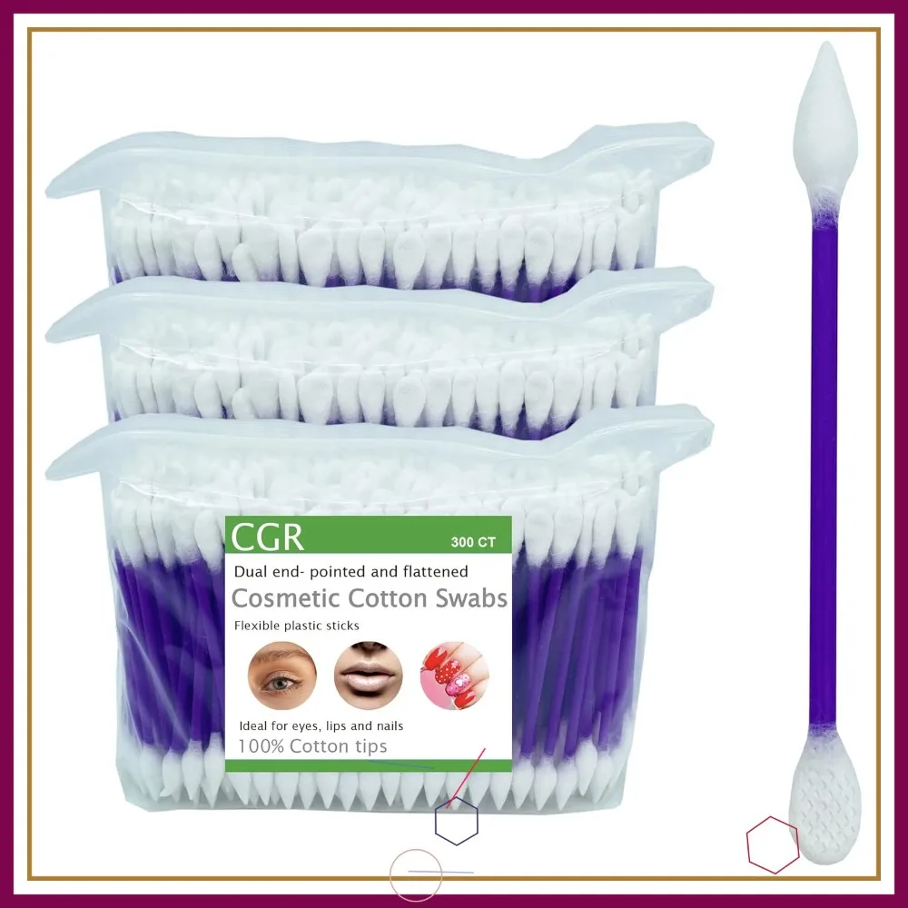 900pcs CGR Precision Cotton Swabs Pointed & Flattened Tip Makeup Applicator (3x300pcs)
900pcs CGR Precision Cotton Swabs Pointed & Flattened Tip Makeup Applicator (3x300pcs)