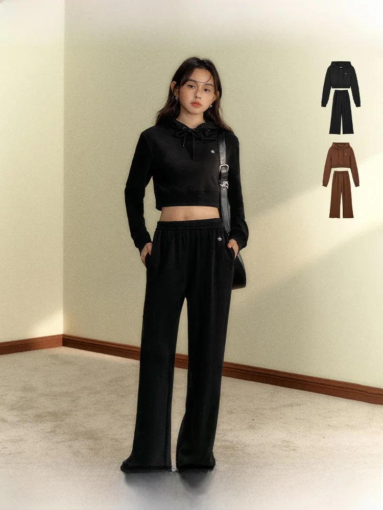 ANDYET AD1 Original Commuter Style Short Hoodie Sweatshirt Loose Casual Frayed Hem Sweatpants Two-Piece Set Women's Fashion
ANDYET AD1 Original Commuter Style Short Hoodie Sweatshirt Loose Casual Frayed Hem Sweatpants Two-Piece Set Women's Fashion