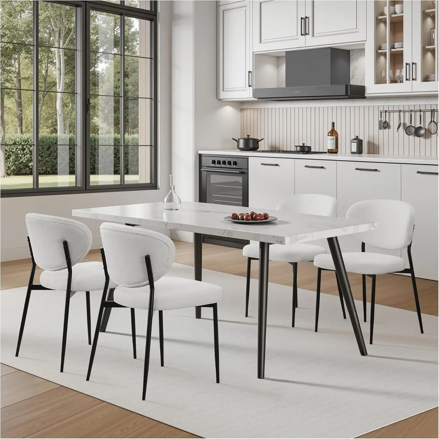 Upholstered Dining Room Chairs Set Of 6 Modern Chenille Diner Chairs With 58D Memory Foam Thi Cushion Comfy Arml Kitchen Chairs
Upholstered Dining Room Chairs Set Of 6 Modern Chenille Diner Chairs With 58D Memory Foam Thi Cushion Comfy Arml Kitchen Chairs