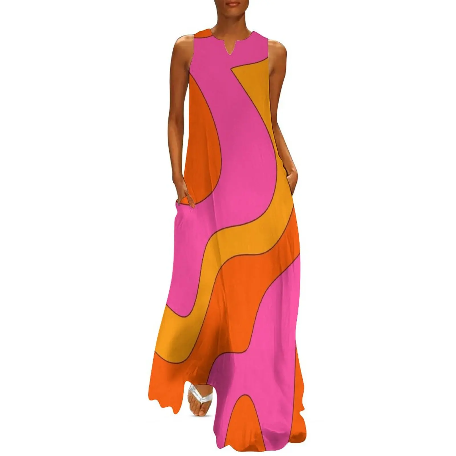 60s and 70s Groovy Retro Pattern Long Dress Woman dresses wedding guest dress 2025
60s and 70s Groovy Retro Pattern Long Dress Woman dresses wedding guest dress 2025