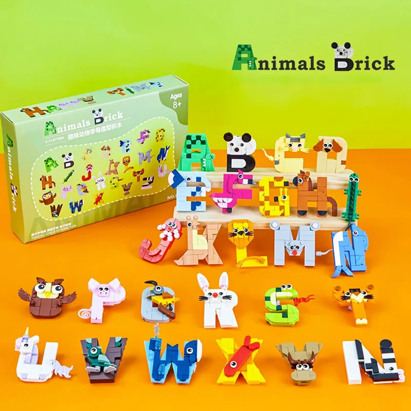 Puzzle Alphabet Animal Design MOC Building Blocks Set Creative 5004 Educational Toys Assembled Small Bricks DIY Holiday Gifts
Puzzle Alphabet Animal Design MOC Building Blocks Set Creative 5004 Educational Toys Assembled Small Bricks DIY Holiday Gifts