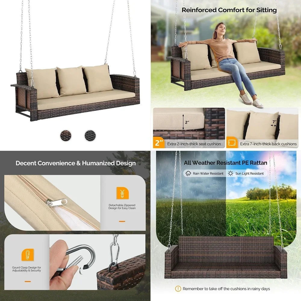 Indoor Outdoor Egg Hanging Chair with Stand, Patio Wicker Swing Egg Chair Indoor Swinging Chair Outdoor Hammock Egg Chair 350lb
Indoor Outdoor Egg Hanging Chair with Stand, Patio Wicker Swing Egg Chair Indoor Swinging Chair Outdoor Hammock Egg Chair 350lb