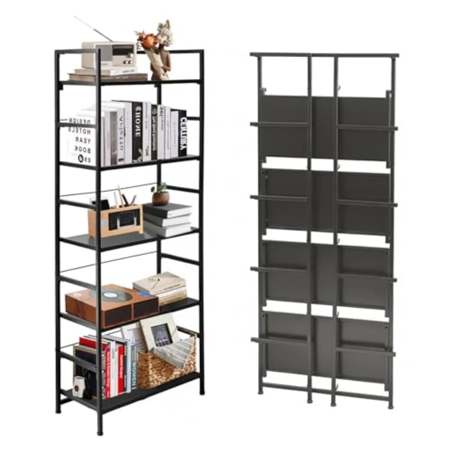 5 Tier Bookshelf Bookcase Shelf Industrial Display Standing Shelf Unit for Bedroom Home Office Kitchen Living Room
5 Tier Bookshelf Bookcase Shelf Industrial Display Standing Shelf Unit for Bedroom Home Office Kitchen Living Room
