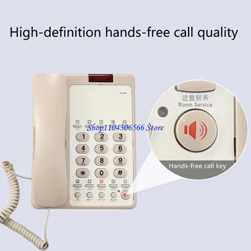 02DD B188B Corded Telephone Landline Phone Clear Sound Speed Dialing for Office Hotel
02DD B188B Corded Telephone Landline Phone Clear Sound Speed Dialing for Office Hotel