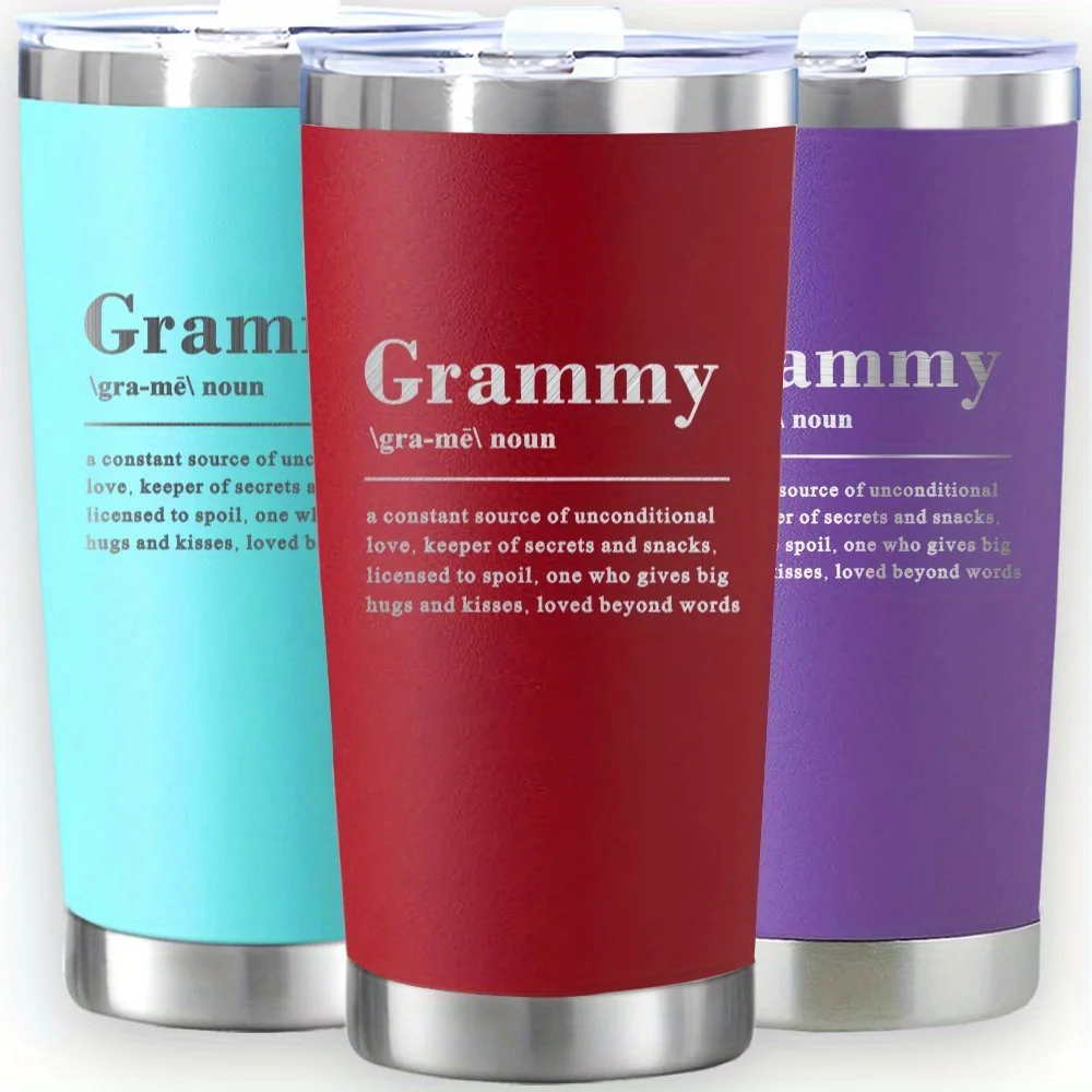 20oz Stainless Steel Car Cup, Grandma GRAMMY Cup, Reusable Hot Cold Drinks, Birthday Mother's Day Gift, Green Deep Red Purple
20oz Stainless Steel Car Cup, Grandma GRAMMY Cup, Reusable Hot Cold Drinks, Birthday Mother's Day Gift, Green Deep Red Purple