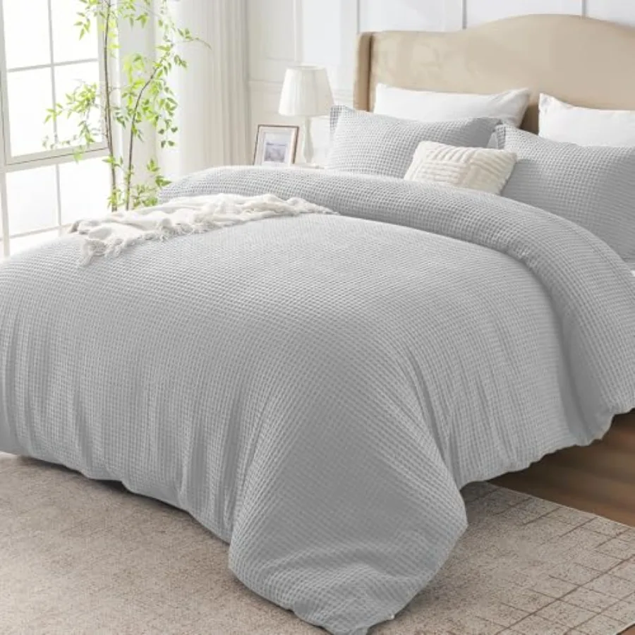 Waffle Weave Cotton Duvet Cover King Size - 100% Cotton Duvet Cover Set for All Season, Textured PureWoven Breathable Bedding S
Waffle Weave Cotton Duvet Cover King Size - 100% Cotton Duvet Cover Set for All Season, Textured PureWoven Breathable Bedding S