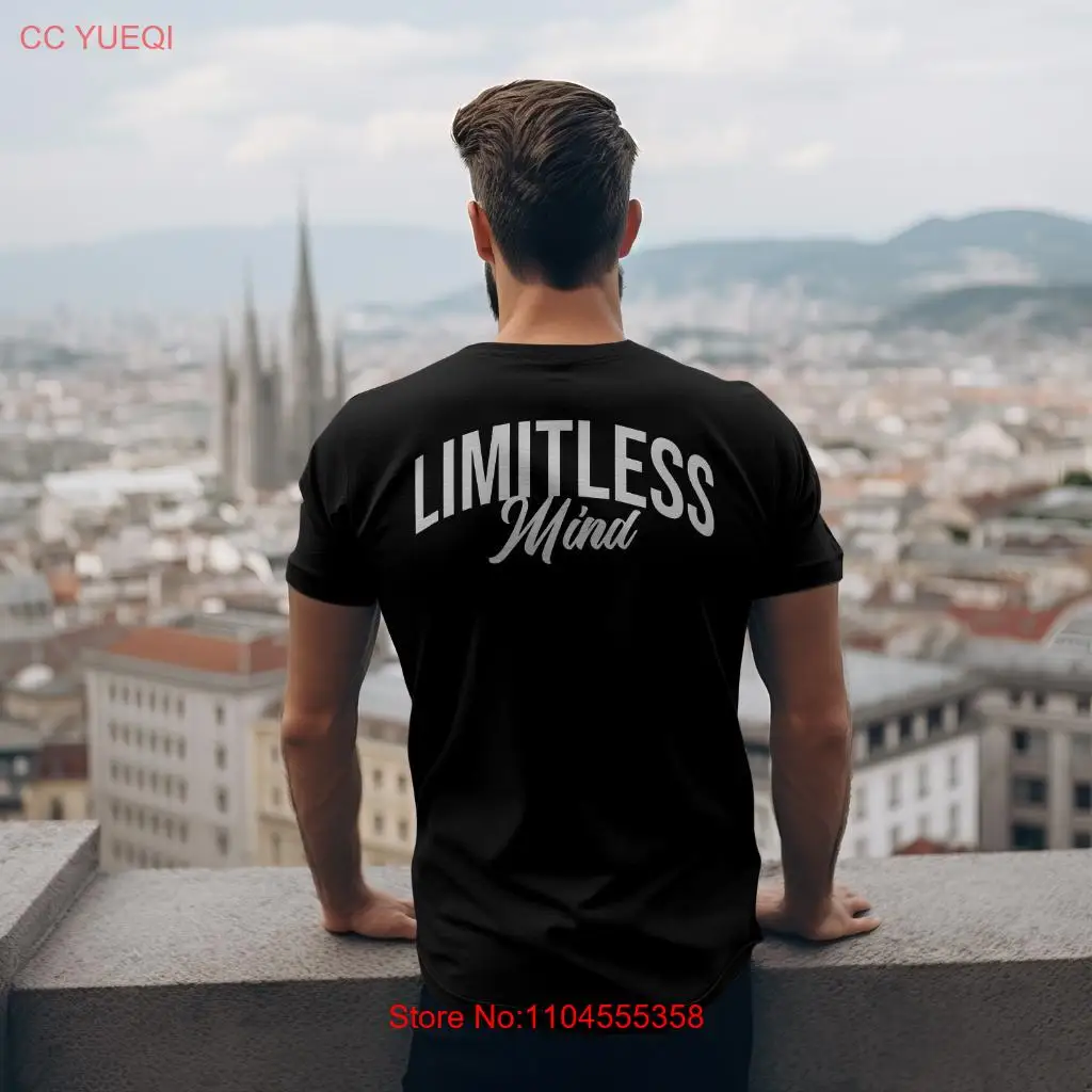 Limitless Mind Motivation T Shirt Inspirational Black and White for Him Motivational Mindset Cotton Top 
Limitless Mind Motivation T Shirt Inspirational Black and White for Him Motivational Mindset Cotton Top
