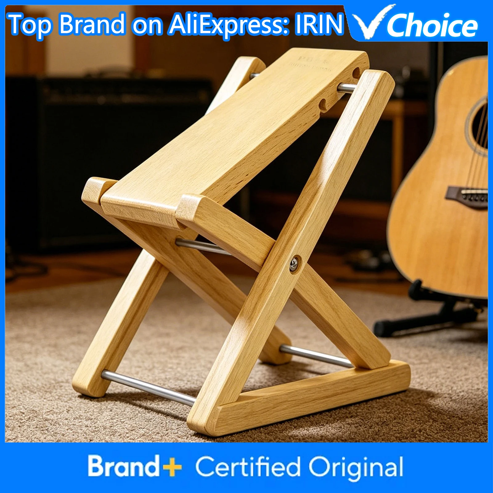 IRIN Wooden Guitar Footrest 3 Adjustable Height Folding Guitar Foot Stool Pedal Footboard MA-39A Guitar Accessories
IRIN Wooden Guitar Footrest 3 Adjustable Height Folding Guitar Foot Stool Pedal Footboard MA-39A Guitar Accessories