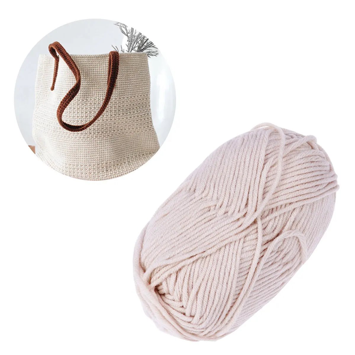 50 G Milk Cotton Yarn Crochet for Crocheting Chunky Hand Knitting Bulk Cream Sweater
50 G Milk Cotton Yarn Crochet for Crocheting Chunky Hand Knitting Bulk Cream Sweater