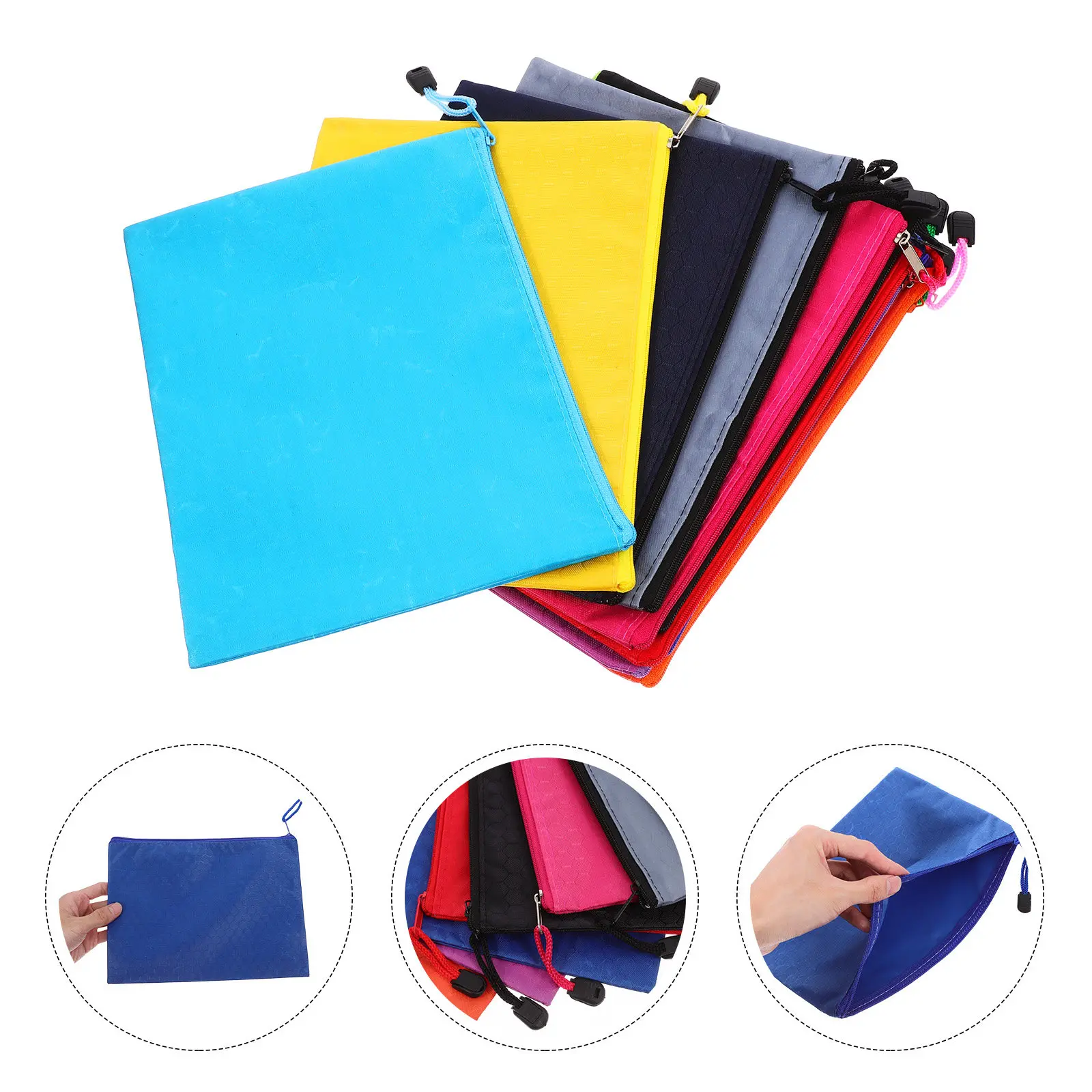 12Pcs Document Bag Waterproof Canvas File Organizer Zipper Pouch Portable Document Holder Office Storage Folder Files Organizer
12Pcs Document Bag Waterproof Canvas File Organizer Zipper Pouch Portable Document Holder Office Storage Folder Files Organizer