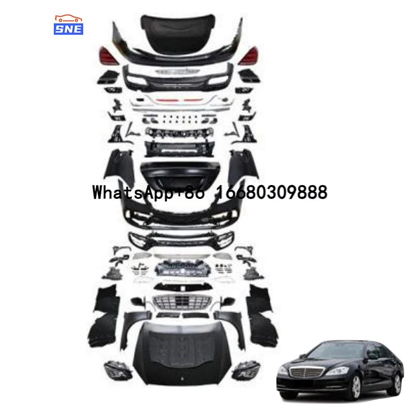 Auto Parts Body Kit Front Bumper Lip Car Hood Fender Bumper Body Kit for Mercedes Benz W221 S Class to W222 S650
Auto Parts Body Kit Front Bumper Lip Car Hood Fender Bumper Body Kit for Mercedes Benz W221 S Class to W222 S650