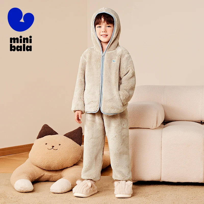 Mini Balabala Kids Pajama Set Winter New Double-Sided Fleece Thick Anti-Static Sleepwear
Mini Balabala Kids Pajama Set Winter New Double-Sided Fleece Thick Anti-Static Sleepwear