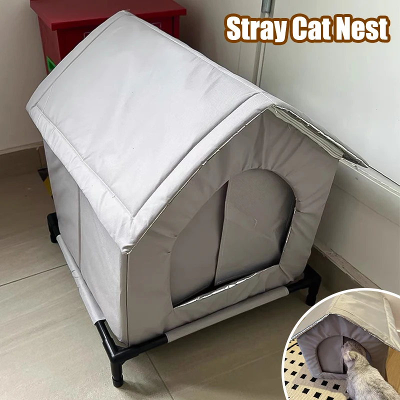 Stray Cats Shelter Winter Pet Furniture Oxford Cloth Weatherproof Cat House Stray Cat Dog Rescue Supplies Indoor And Outdoor Use
Stray Cats Shelter Winter Pet Furniture Oxford Cloth Weatherproof Cat House Stray Cat Dog Rescue Supplies Indoor And Outdoor Use