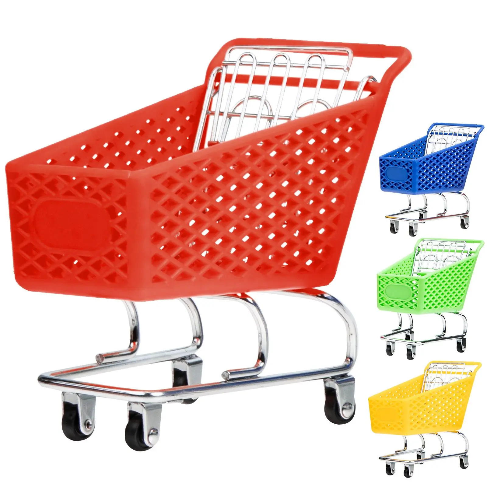 4 Pcs Lovely Shopping Cart Toy Supermarket Mode Model Replica Desktop Decor Plastic Small
4 Pcs Lovely Shopping Cart Toy Supermarket Mode Model Replica Desktop Decor Plastic Small
