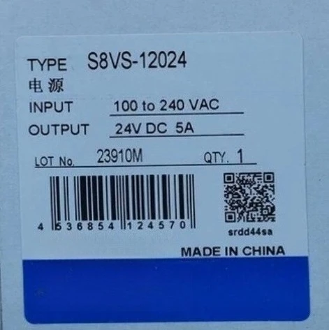 Brand New Original S8VS-12024 Rail Switching Power Supply 120W24V 5A Fast Delivery
Brand New Original S8VS-12024 Rail Switching Power Supply 120W24V 5A Fast Delivery