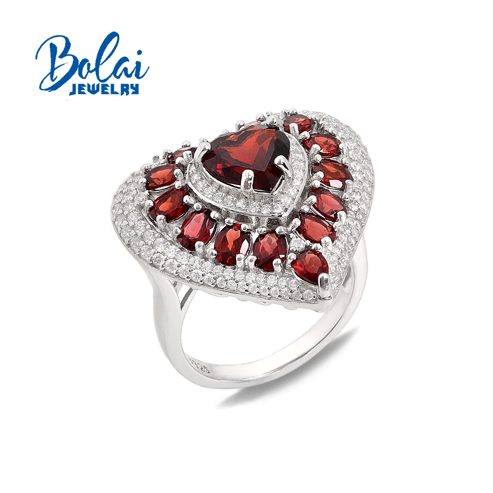 Romantic big Heart Ring 925 Sterling Silver Natural garnet January Birthstone Fine Jewelry for women's banquet wear
Romantic big Heart Ring 925 Sterling Silver Natural garnet January Birthstone Fine Jewelry for women's banquet wear
