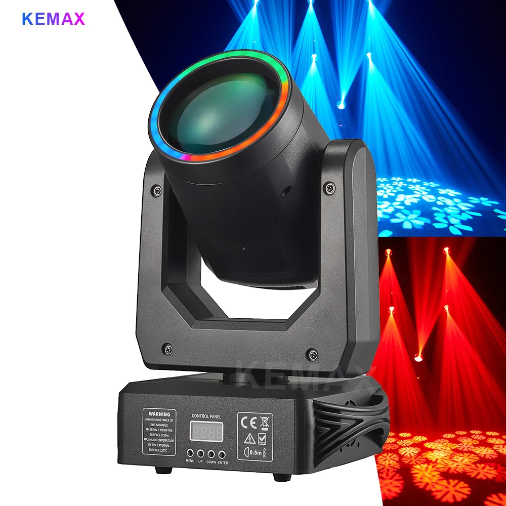 Lyre Beam 200W LED With Ring 18 Prisms Spot Moving Head Light 15 Gobos DMX Rotating Effect Dj Stage Light Disco Party Nightclub
Lyre Beam 200W LED With Ring 18 Prisms Spot Moving Head Light 15 Gobos DMX Rotating Effect Dj Stage Light Disco Party Nightclub