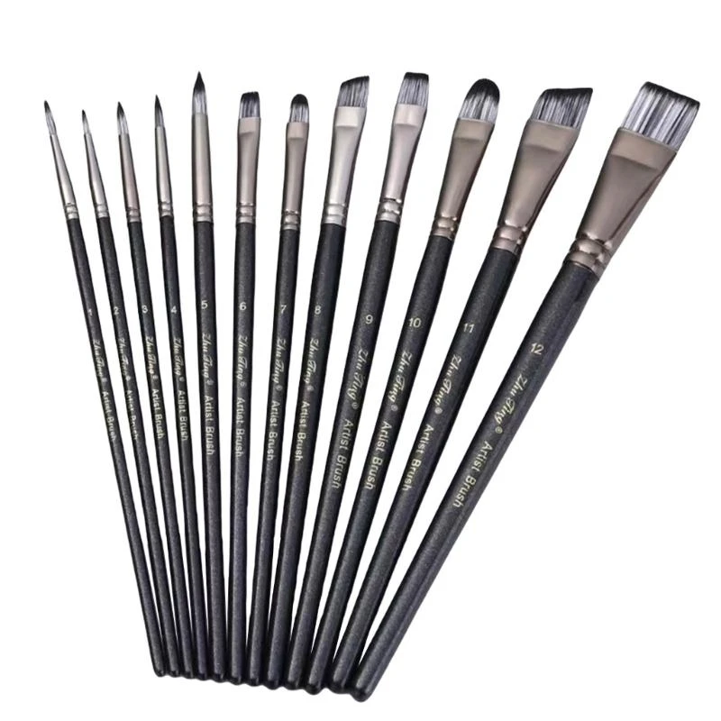 Кисть с нейлоновой щетиной для художников, студентов, детей, взрослых, акварельные гуаши, акриловая картина маслом, живопись для
Кисть с нейлоновой щетиной для художников, студентов, детей, взрослых, акварельные гуаши, акриловая картина маслом, живопись для