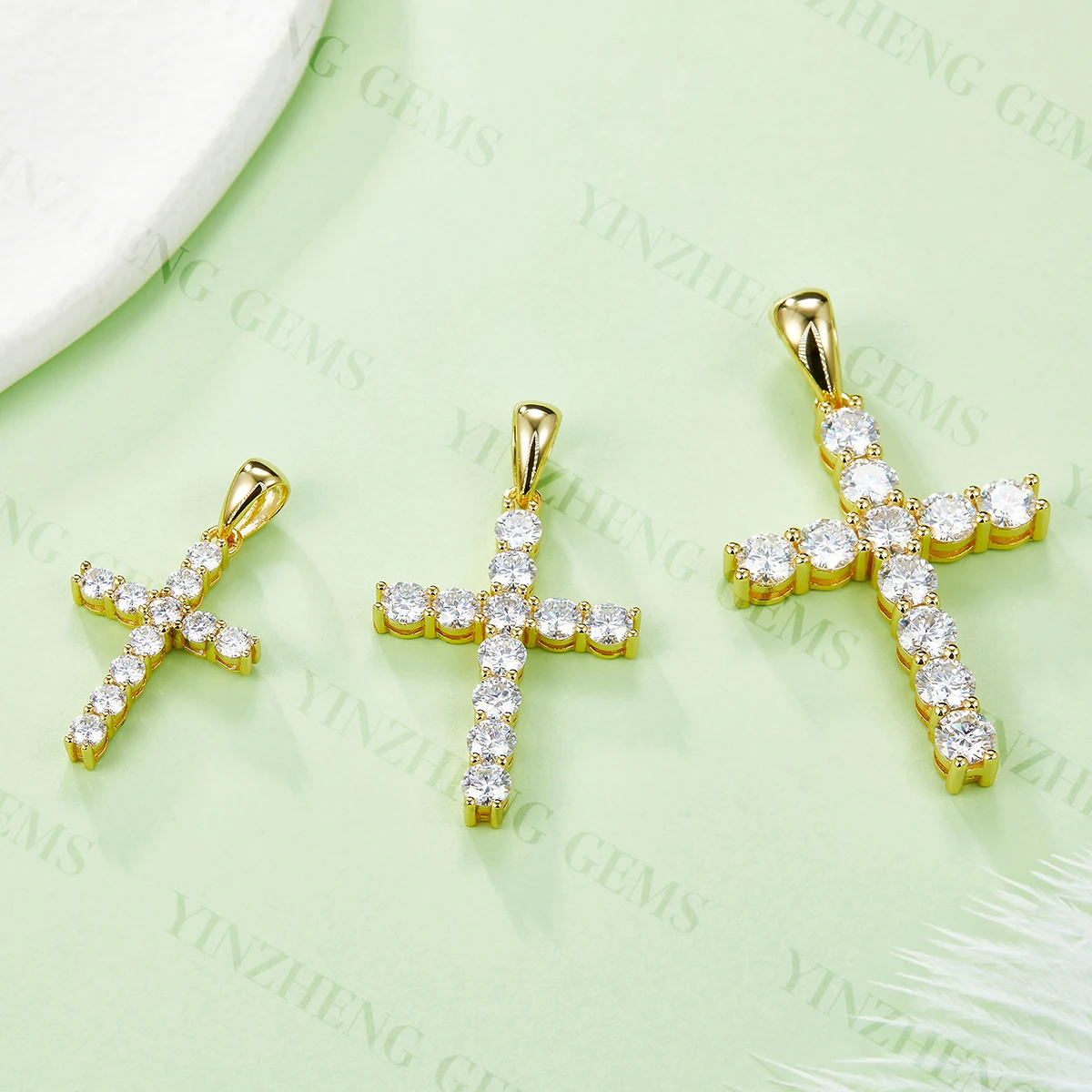 YinZheng Moissanite Jewelry 925 Sterling Silver Cross Pendant D VVS Diamond Moissanite Cross Pendant Hip Hop & Rock Religious
YinZheng Moissanite Jewelry 925 Sterling Silver Cross Pendant D VVS Diamond Moissanite Cross Pendant Hip Hop & Rock Religious