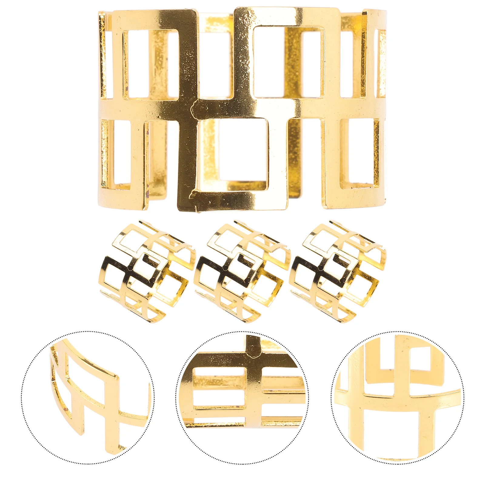 4pcs Rings For Dining Metal Serviette Ring Sturdy Table Napkin Holder Dinner Table Supply Party Napkin Clasp Kitchen Bar
4pcs Rings For Dining Metal Serviette Ring Sturdy Table Napkin Holder Dinner Table Supply Party Napkin Clasp Kitchen Bar