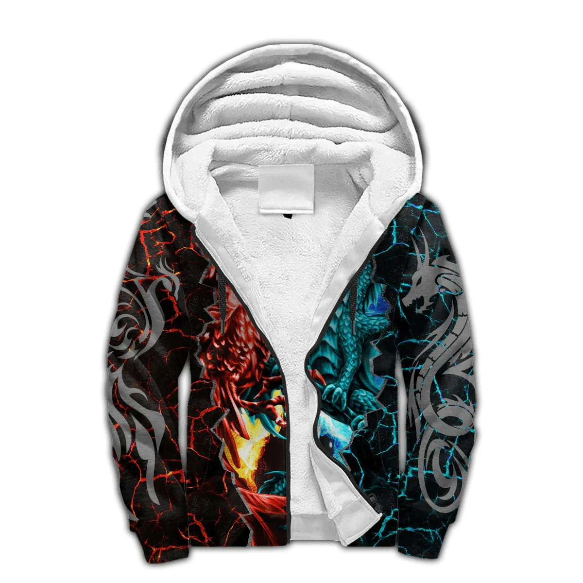 Dragon & Phoenix Ice Fire Tattoo 3D Printed Fashion Men's Fleece Zip Hoodie Unisex Casual Winter Thicker Warm zipped jacket JH16
Dragon & Phoenix Ice Fire Tattoo 3D Printed Fashion Men's Fleece Zip Hoodie Unisex Casual Winter Thicker Warm zipped jacket JH16