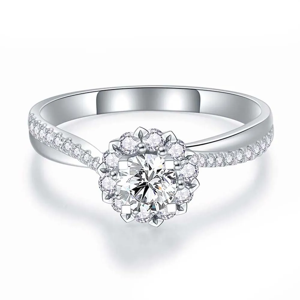 tuopumiya 18K gold ring women snowflake diamond ring Lab artificial diamond ring for female
tuopumiya 18K gold ring women snowflake diamond ring Lab artificial diamond ring for female