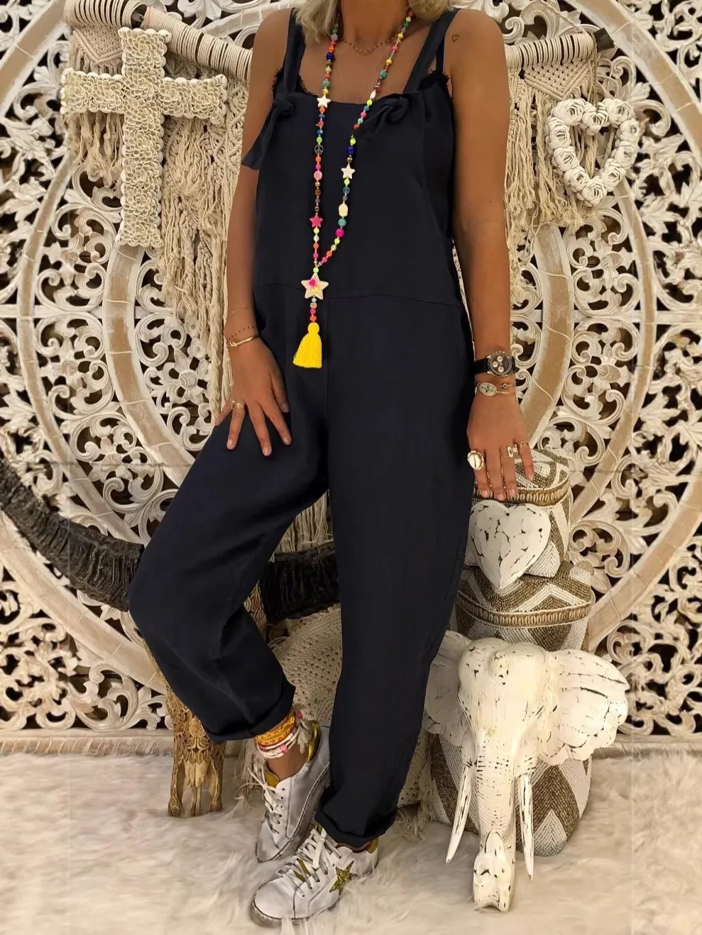 Осенне-зимняя женская одежда: свободные комбинезоны из хлопка и льна в стиле хип-хоп, повседневные ромперы длиной до щиколотки
Осенне-зимняя женская одежда: свободные комбинезоны из хлопка и льна в стиле хип-хоп, повседневные ромперы длиной до щиколотки