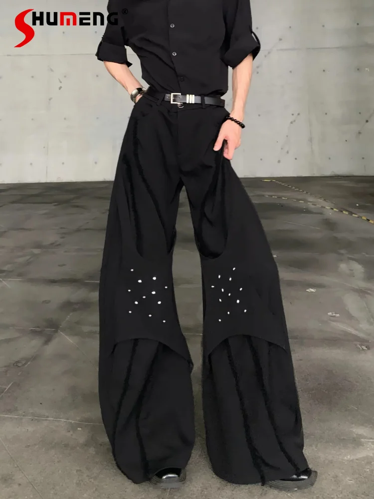 Fashion High-end Wide-leg Curved Trousers Men's 2026 Spring New Stylish Loose Trousers Male Handsome Comfort Trendy Suit Pants
Fashion High-end Wide-leg Curved Trousers Men's 2026 Spring New Stylish Loose Trousers Male Handsome Comfort Trendy Suit Pants