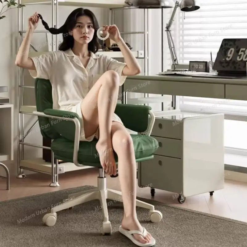 Brown Armrest Office Chair Adjustable Swivel Wheels Designer Computer Chair Relaxing Oversized Silla Oficina Office Furniture
Brown Armrest Office Chair Adjustable Swivel Wheels Designer Computer Chair Relaxing Oversized Silla Oficina Office Furniture