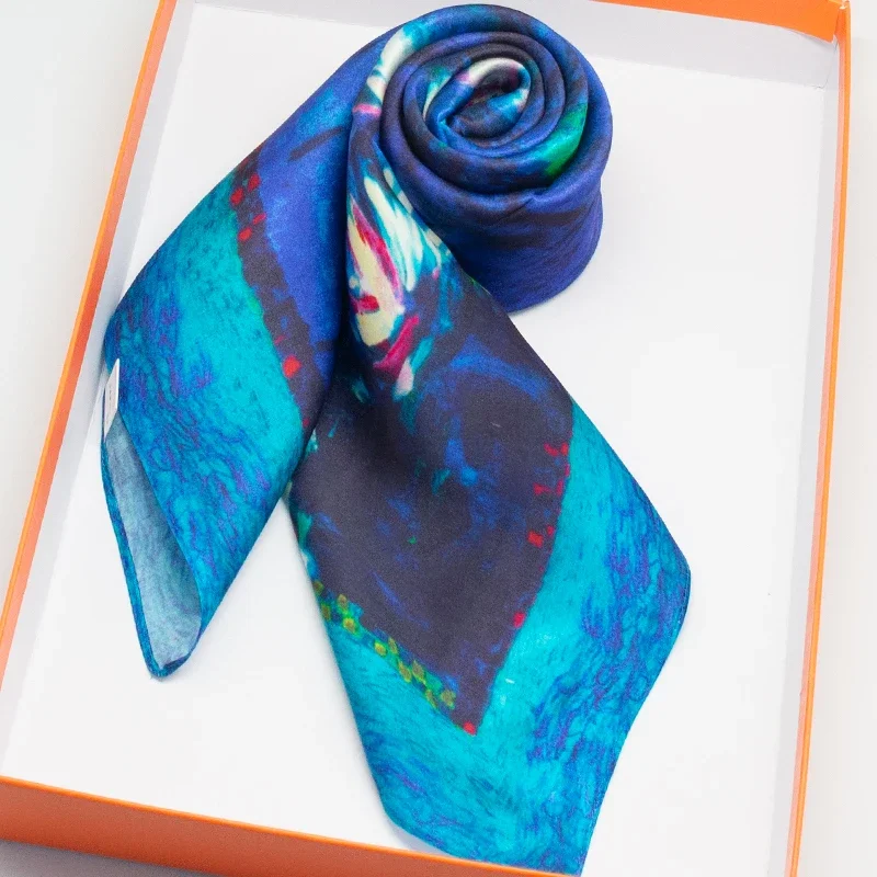 Luxury Print Square Silk Scarf for Women Hijab Hair Bands Neckerchief Female Satin Shawl Ribbon Headband Fashion Bandana Scarves
Luxury Print Square Silk Scarf for Women Hijab Hair Bands Neckerchief Female Satin Shawl Ribbon Headband Fashion Bandana Scarves