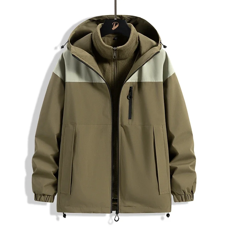Winter Outdoor Mountaineering and Camping Thickened Warm 3-in-1 Charge Jacket Outdoor Windproof Warm Breathable Jacket
Winter Outdoor Mountaineering and Camping Thickened Warm 3-in-1 Charge Jacket Outdoor Windproof Warm Breathable Jacket
