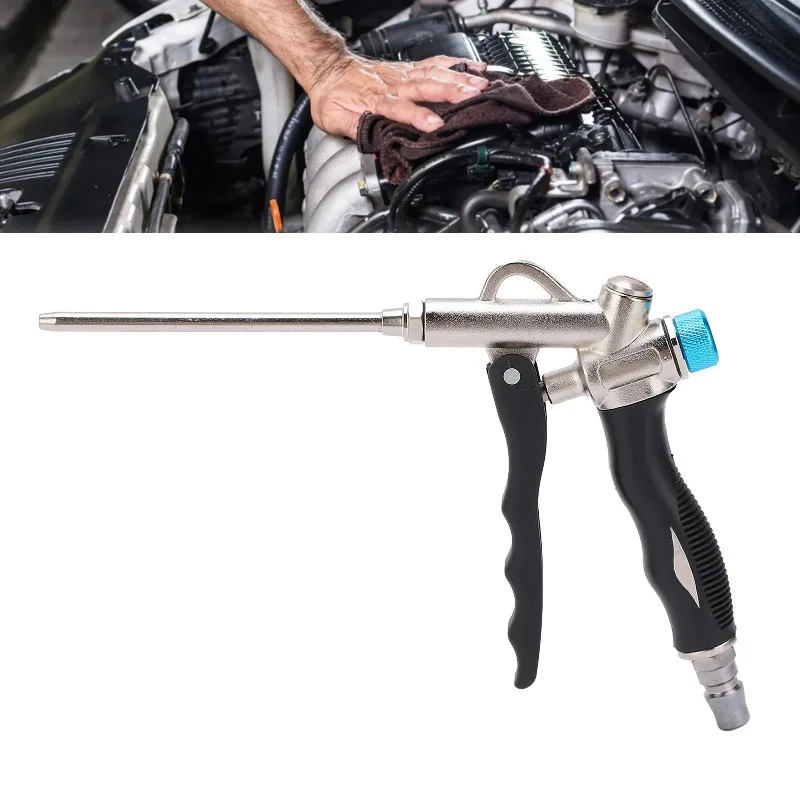Bidirectional air blow gun, adjustable dust blow gun with extended nozzle, 1/4-inch NPT connection, 150 psi pressure
Bidirectional air blow gun, adjustable dust blow gun with extended nozzle, 1/4-inch NPT connection, 150 psi pressure