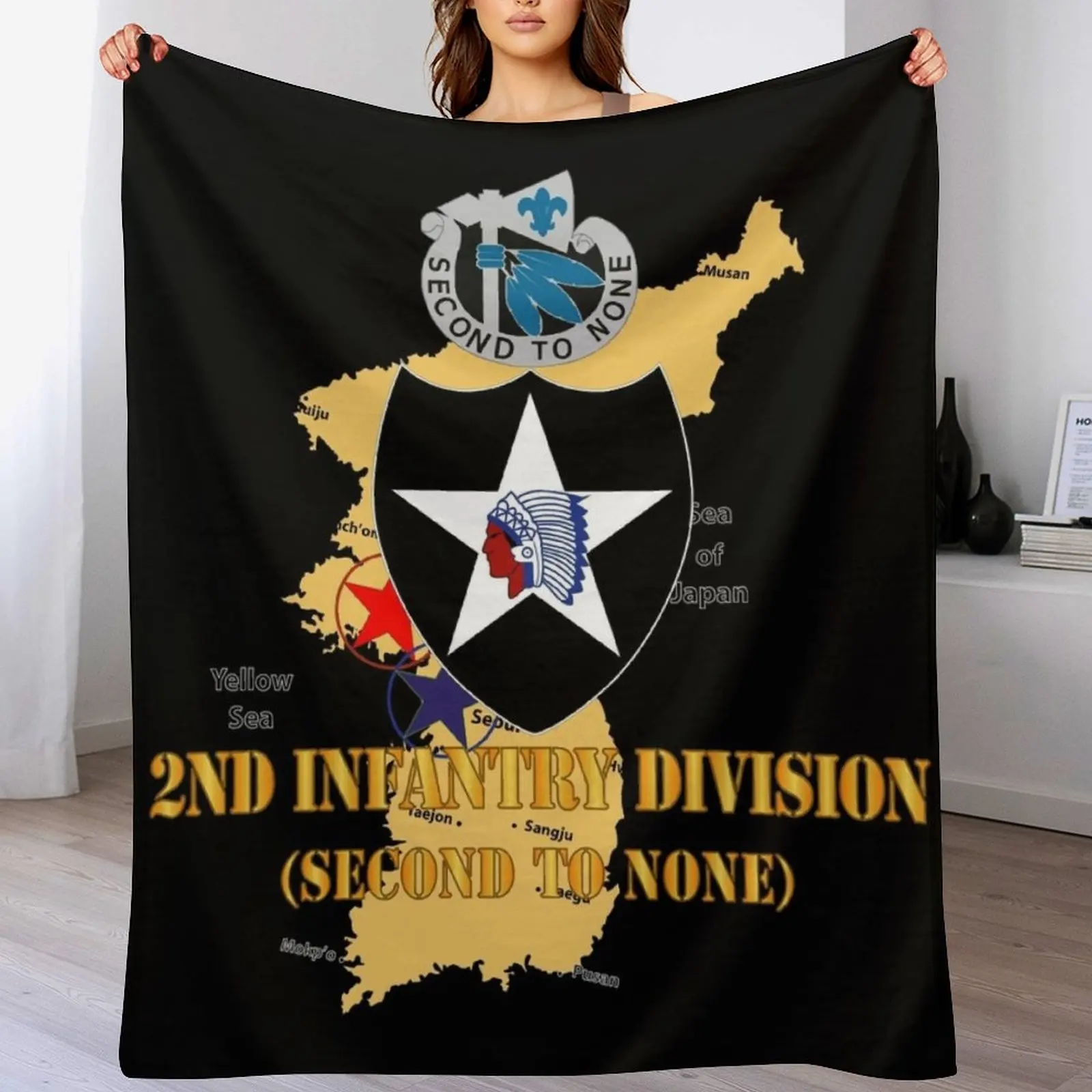 Army - Korea Map - 2nd Infantry Div - Second to None Throw Blanket Hairys Plaid Blankets
Army - Korea Map - 2nd Infantry Div - Second to None Throw Blanket Hairys Plaid Blankets