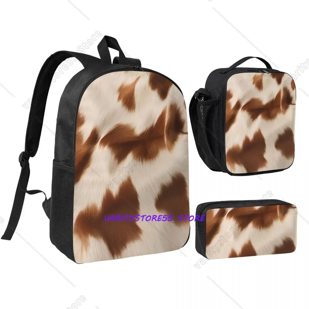 Stylish Cow Fur Cowhide Texture Cow Skin Print Backpack BookBag School Bag Shoulder Bags 3ps Insulated Lunch Bag Pencil Case
Stylish Cow Fur Cowhide Texture Cow Skin Print Backpack BookBag School Bag Shoulder Bags 3ps Insulated Lunch Bag Pencil Case