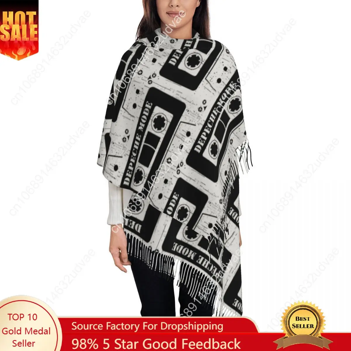 Customized Fashion Electronic Rock Depeche Cool Mode Tassel Scarf Women Winter Fall Warm Shawl Wrap Ladies Scarves
Customized Fashion Electronic Rock Depeche Cool Mode Tassel Scarf Women Winter Fall Warm Shawl Wrap Ladies Scarves