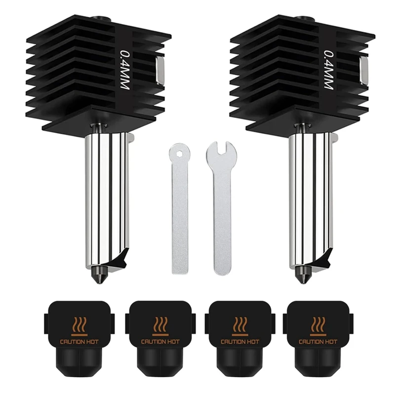 SOSW-2Pack A1 Mini/A1 Print Hot End Kit Extruder 0.4MM Hardened Steel Nozzle Replacement With 4PCS Cover Sock For Bambu Lab
SOSW-2Pack A1 Mini/A1 Print Hot End Kit Extruder 0.4MM Hardened Steel Nozzle Replacement With 4PCS Cover Sock For Bambu Lab