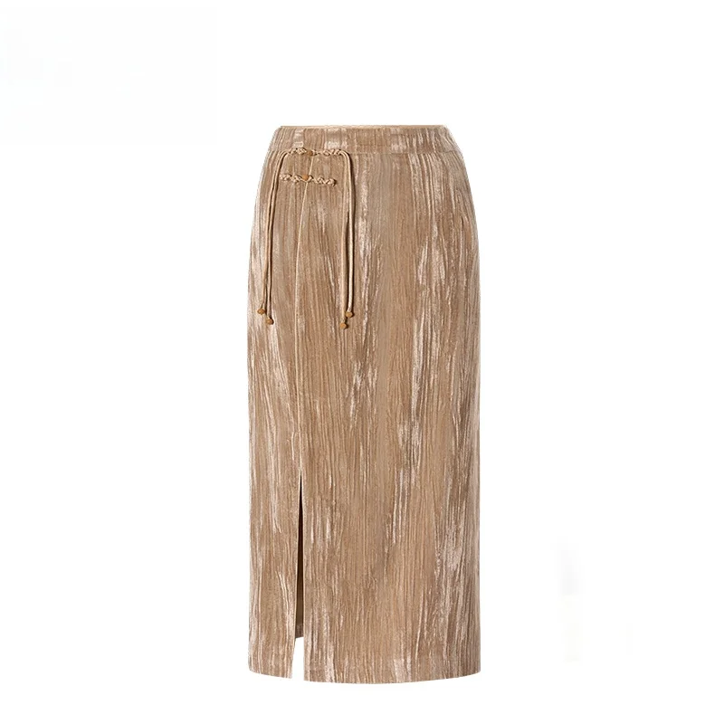 New Chinese Style Light National Trend Skirt Women's Pleated High Waist Midi Skirt Spring Season High Quality Polyester Fabric
New Chinese Style Light National Trend Skirt Women's Pleated High Waist Midi Skirt Spring Season High Quality Polyester Fabric