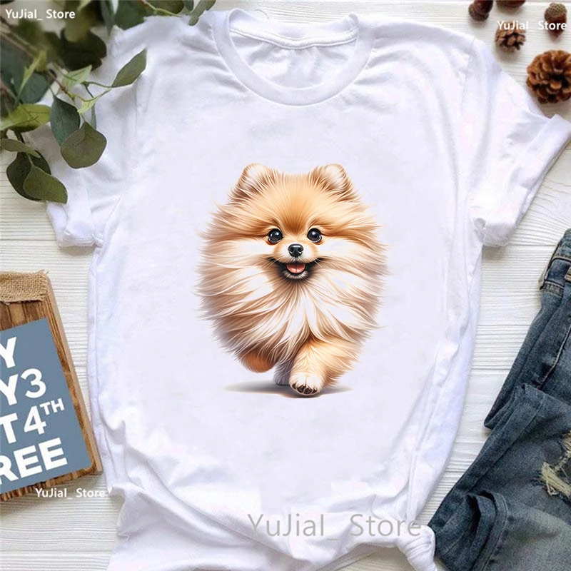 Watercolor Pomeranian Animal Printed T Shirt Girls Harajuku Kawaii Clothes Summer Fashion T-Shirt Women Casual Tshirt Femme
Watercolor Pomeranian Animal Printed T Shirt Girls Harajuku Kawaii Clothes Summer Fashion T-Shirt Women Casual Tshirt Femme
